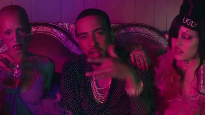 Performers in a pink-lit lounge in Dirty Sexy Money.